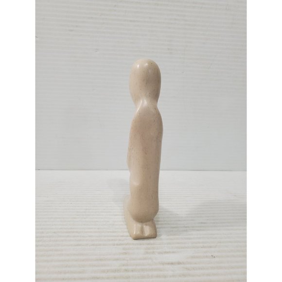 Vintage Soapstone Pregnant Mother Sculpture/Minimalist Modern/Made in Kenya - Picture 6 of 10